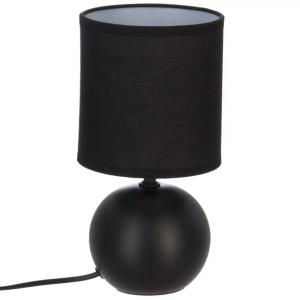 Atmosphera svjetiljka stolna timeo 13x25cm pvc/keramika mat crna
