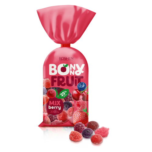 Roshen Jelly Bonny-Fruit berries žele bomboni mix bobičasto voće 200g slika 1