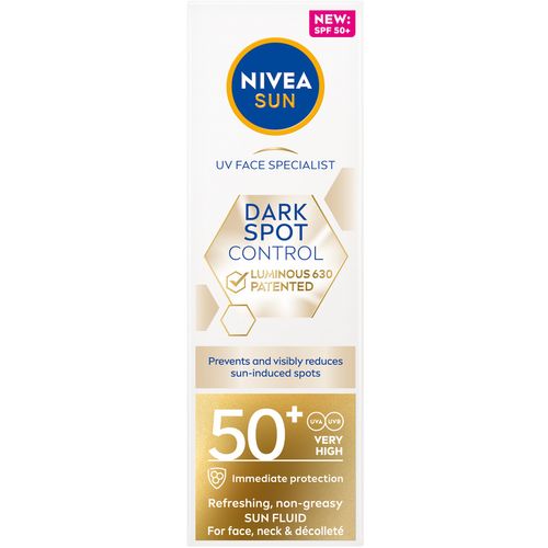 NIVEA SUN Dark Spot Control fluid za zaštitu lica od sunca sa SPF 50+, 40 ml slika 1