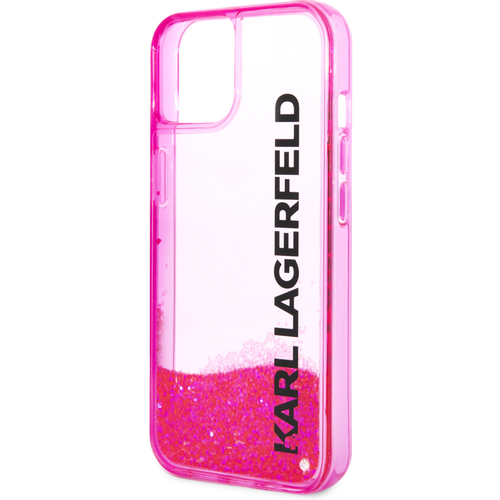 Maska Karl Lagerfeld Hc Liquid Glitter Elong za iPhone 11 6.1 pink ( KLHCN61LCKVF) slika 1
