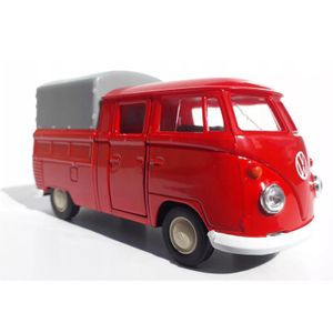 VW T1 double cabin pickup red 1:34