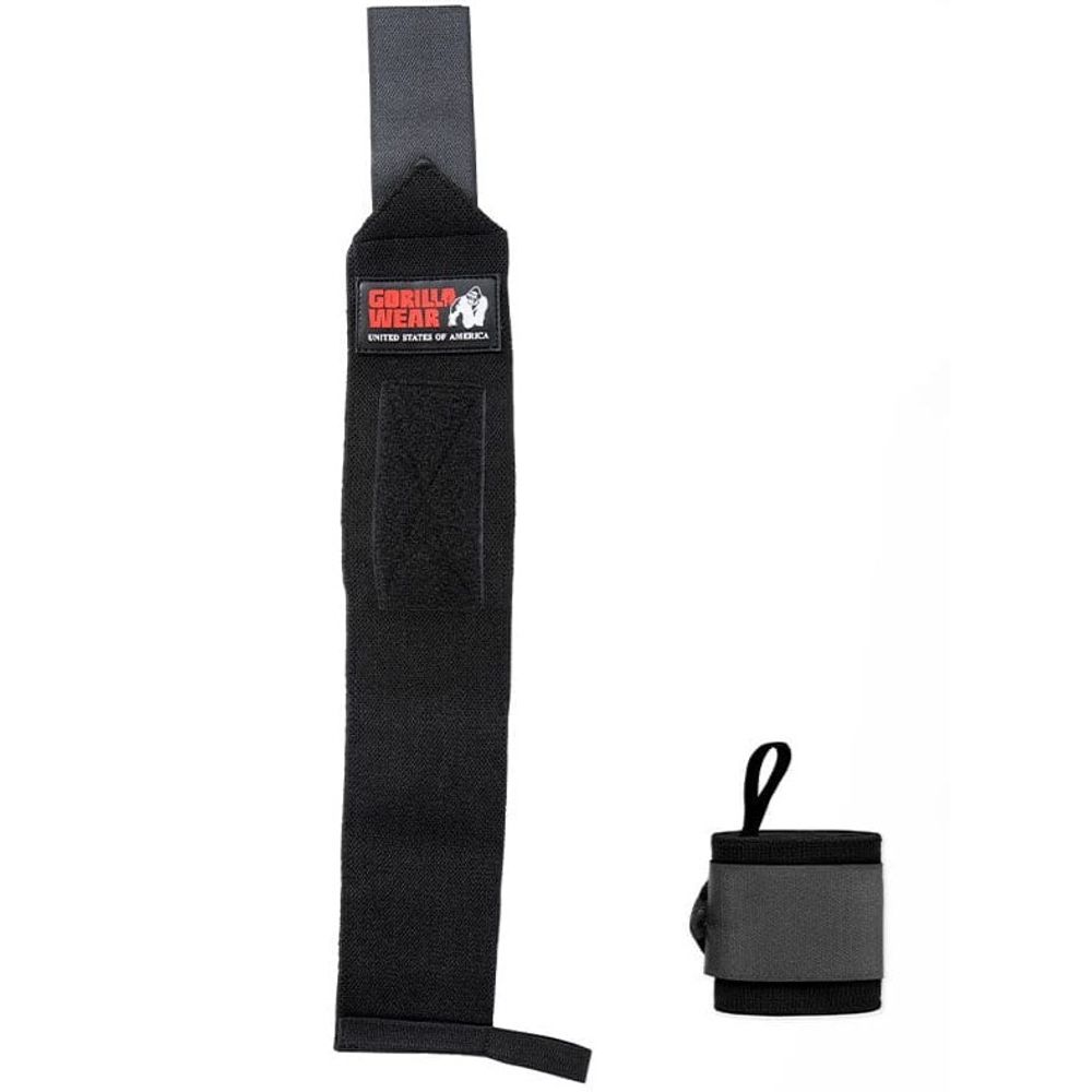 Gorilla Wear Steznici za zglobove PRO, Crni slika 2
