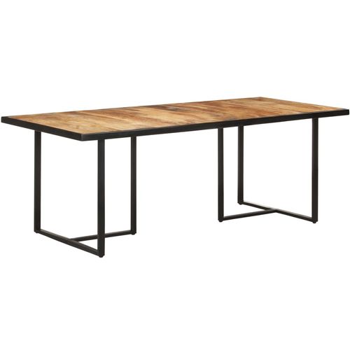 Blagovaonski stol 200 cm od grubog drva manga slika 10