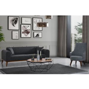 Cofi 3-Sjedalni Sofa na Razvlačenje - Antracit