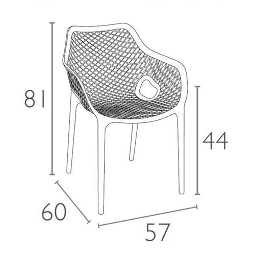 Dizajnerska stolica — CONTRACT Grid XL slika 17