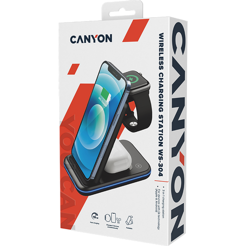 CANYON WS-304, 3u1 bežični punjač slika 9