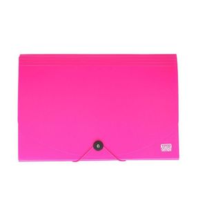 TipTop Office Arhiv mapa sa 12 Pregrada, PP A4, neon roza