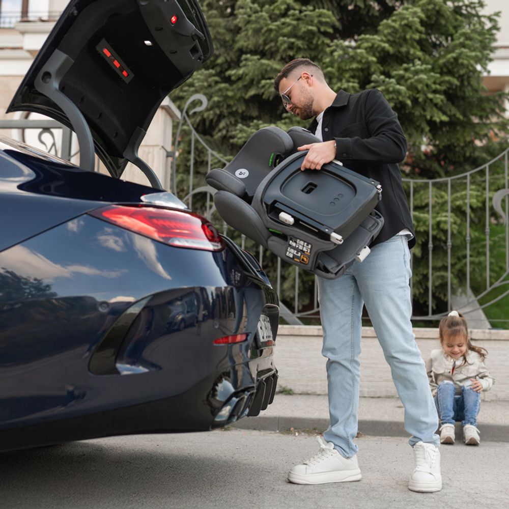 Lorelli Sklopiva autosjedalica Rigel i-Size 100-150cm Isofix, Black slika 5
