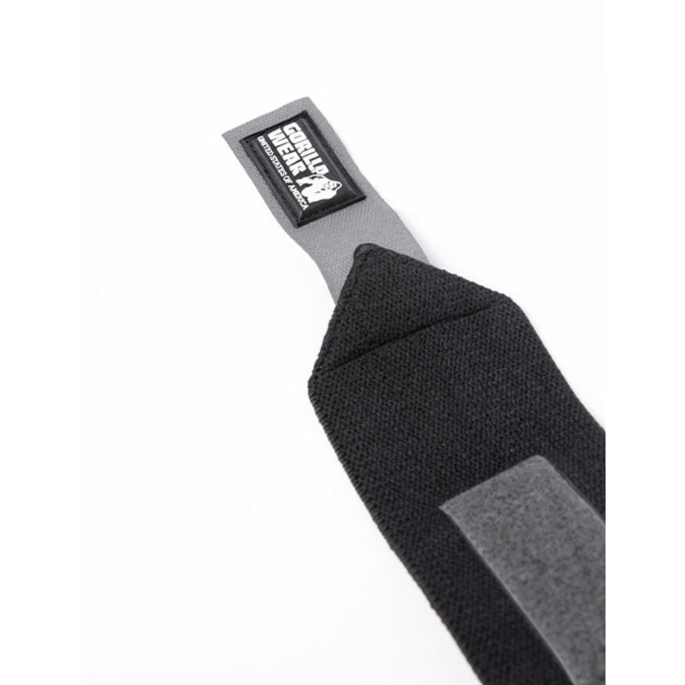 Gorilla Wear Steznik za zglobove Basic 42x8cm - Crno/Sivi, 2kom slika 3