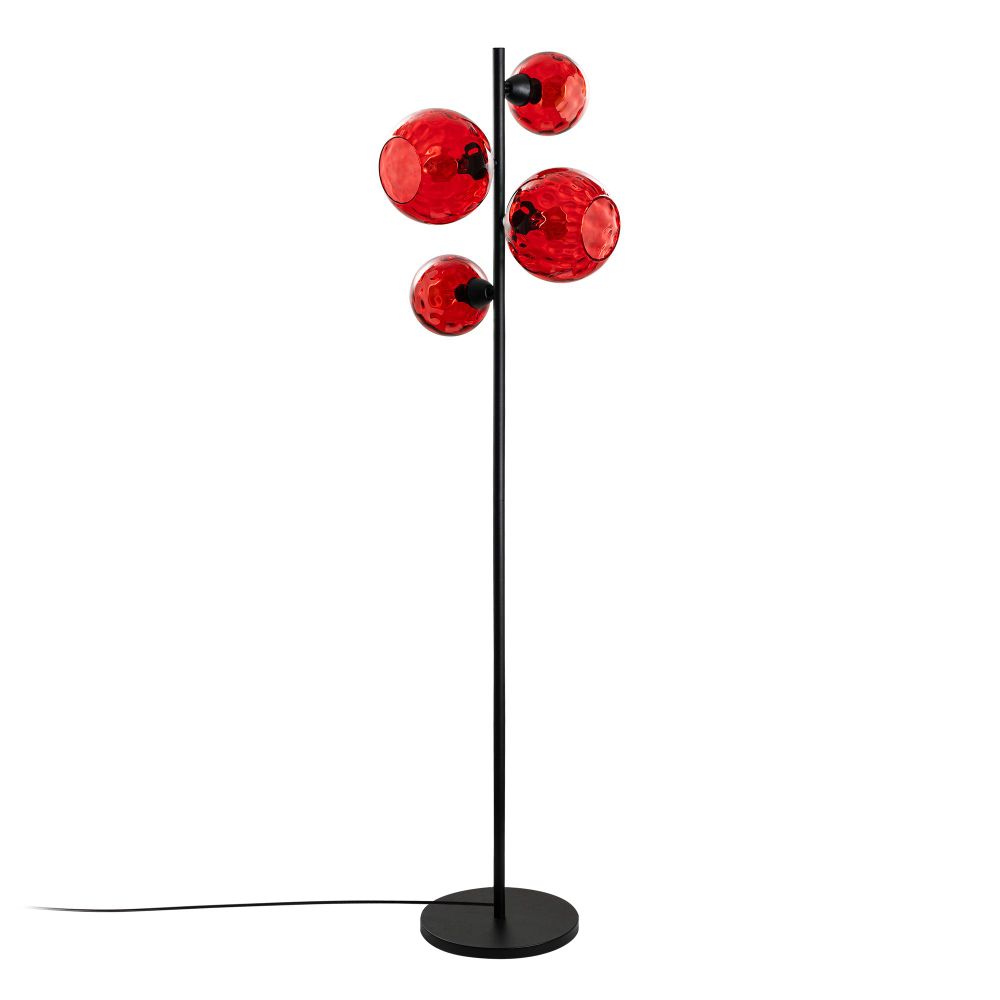 Podna Lampa Benek 20-15-14511 - Crvena i Crna slika 4