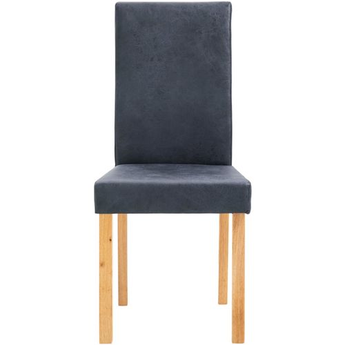 Blagovaonske stolice od umjetne brušene kože 4 kom sive slika 4