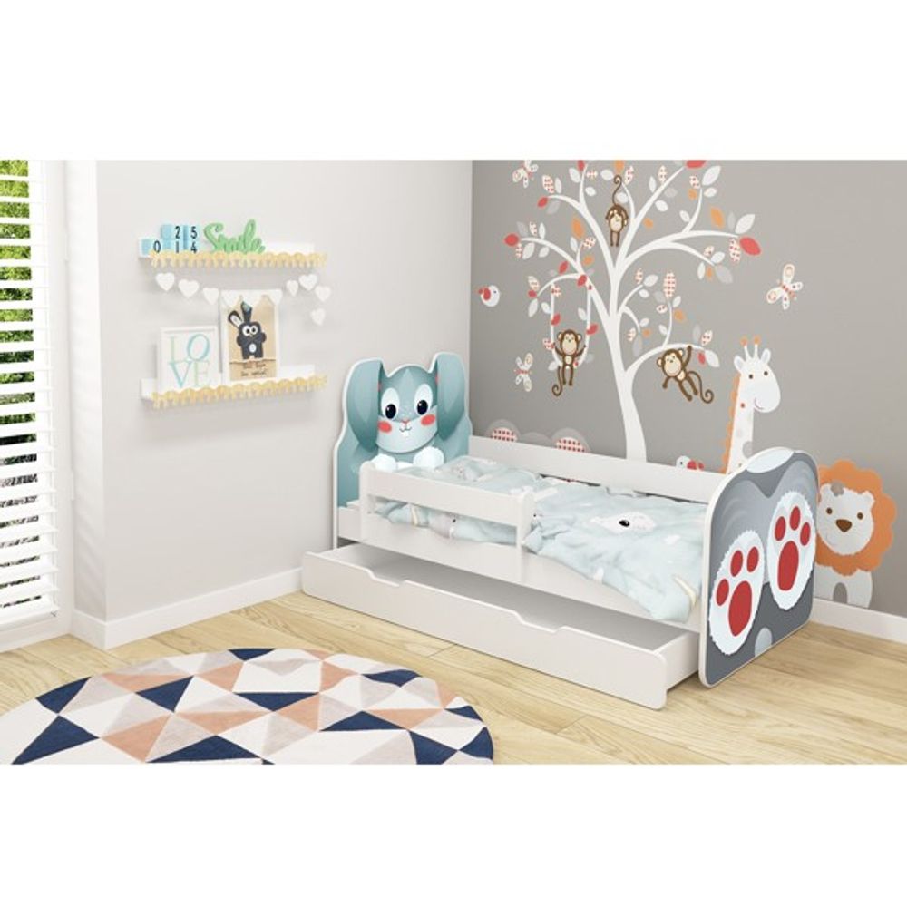 ACMA Dječiji krevet sa ladicom Acma VII Animals - 140x70cm - Dezen 01 slika 2