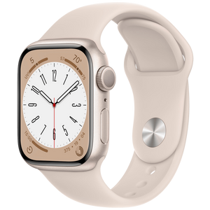 Apple SAT pametni, 1.69" LTPO OLED zaslon, vodootporan BT, WiFi - Watch Series 8 GPS 41mm Starlight