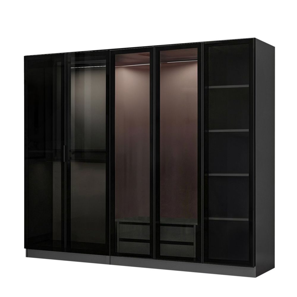 Kale - 6091 Anthracite Crna Garderober slika 7