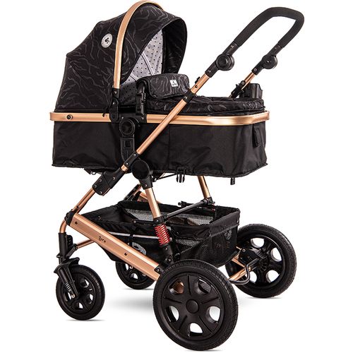 LORELLI LORA LUXE Black Kolica 2u1: Košara + Zimska Navlaka + Putna Torba (0mj+) - (do 15kg/96cm) slika 2