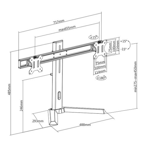 White Shark stalak GMS-3202 RHAMSES-II / 2 Monitora slika 13