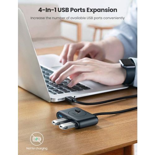 Ugreen USB 3.0 hub s 4 porta, crni, 1m - u kutiji slika 5