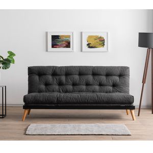 Saki - Tamno Siva Troosjedna Sofa na Razvlačenje