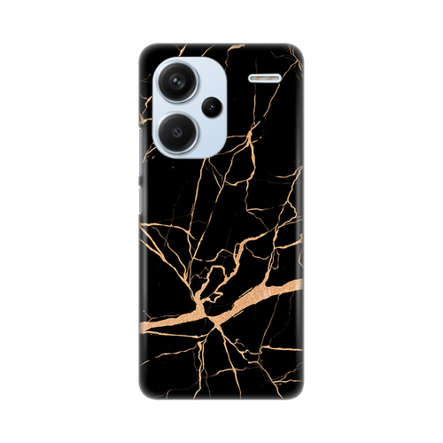 Torbica Silikonska Print za Xiaomi Redmi Note 13 Pro Plus All Black slika 1