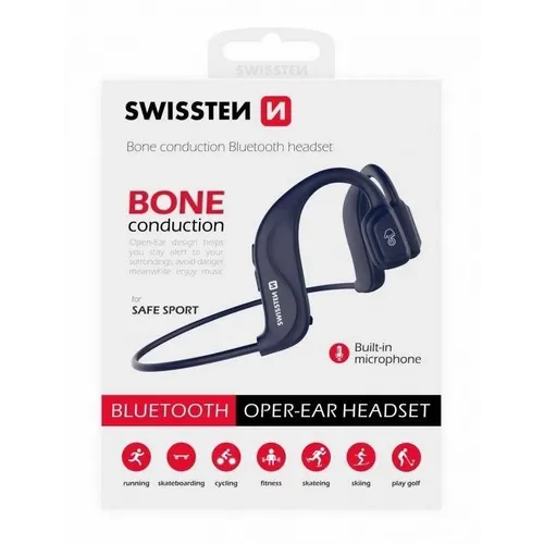 Swissten Bluetooth slušalice Bone plava slika 2