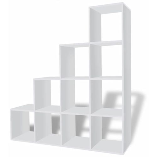 242550 Staircase Bookcase/Display Shelf 142 cm White slika 9