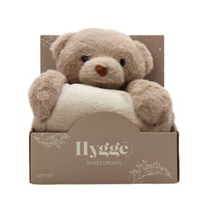 Hygge Sweet Dreams HY31419 Plišana igračka sa dekicom Bear