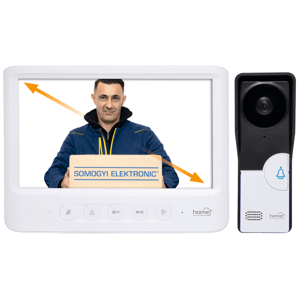 home Žični video interfon, 7" LCD ekran, elekt. otvaranje vrata - DPV 26 slika 1