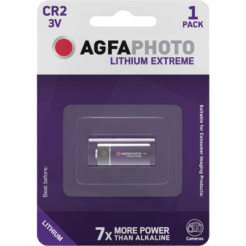 Agfa Baterija litijska CR2, 3V, blister pak. 1 komad - AF CR2 slika 1