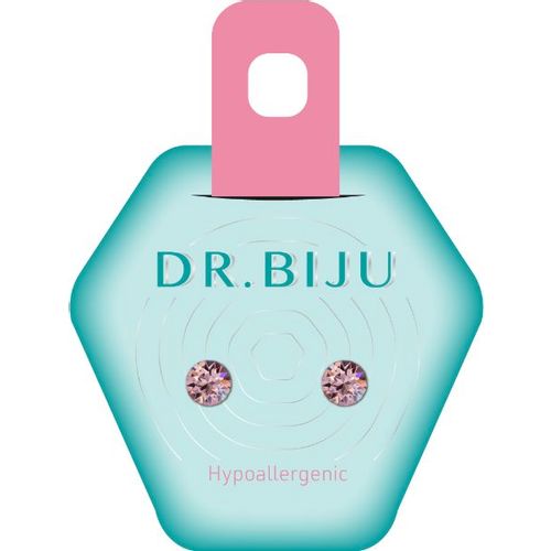 Dr.Biju minđuše 5.3mm  svetlo roze krug DXI53C223 slika 1