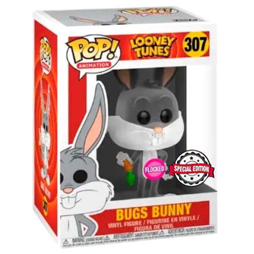 Ekskluzivna POP figura Looney Tunes Bugs Bunny Flocked slika 1