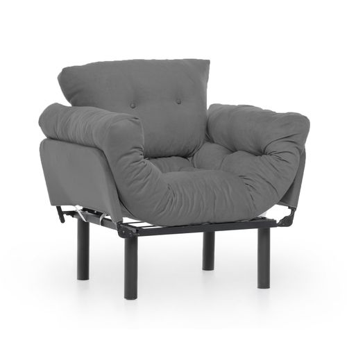 Atelier Del Sofa Fotelja, Sivo, Nitta Single - Grey slika 7