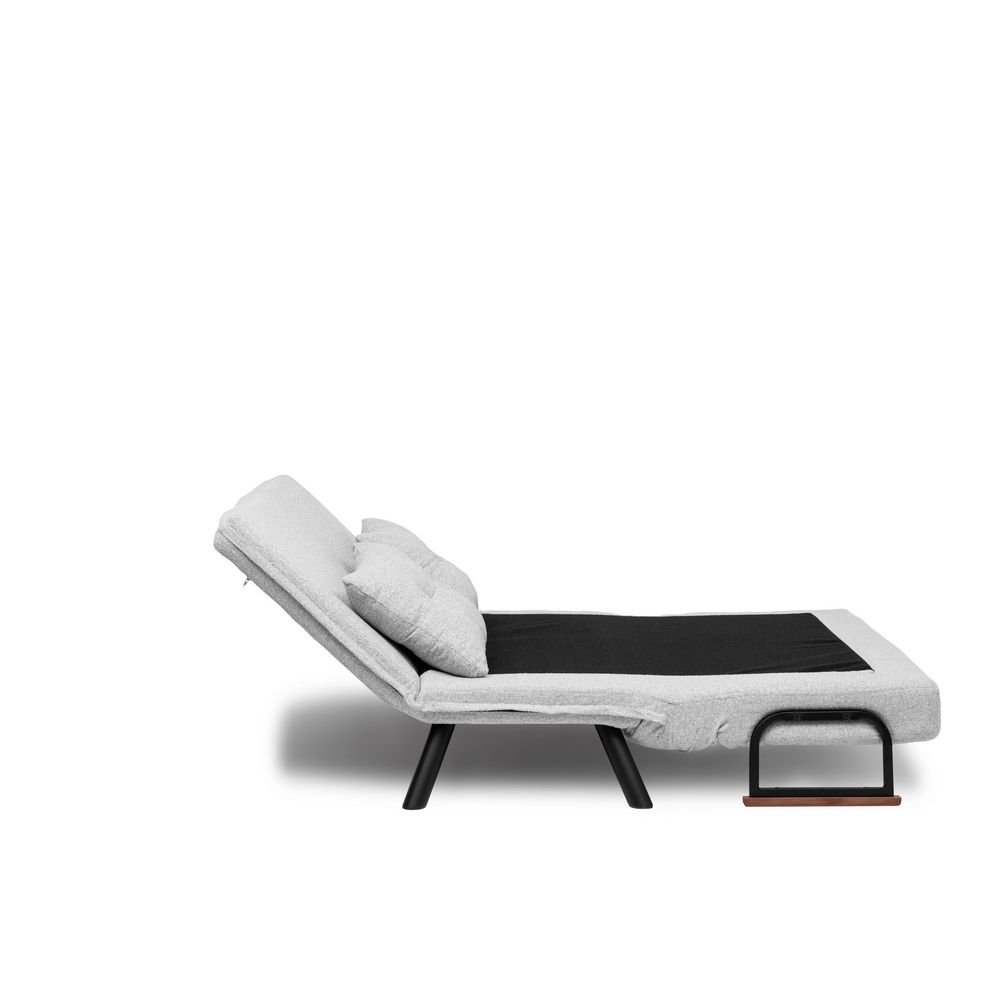 Sando 2-Sjedišni Sofa-Krevet - Teddy Tkanina - Siva slika 14