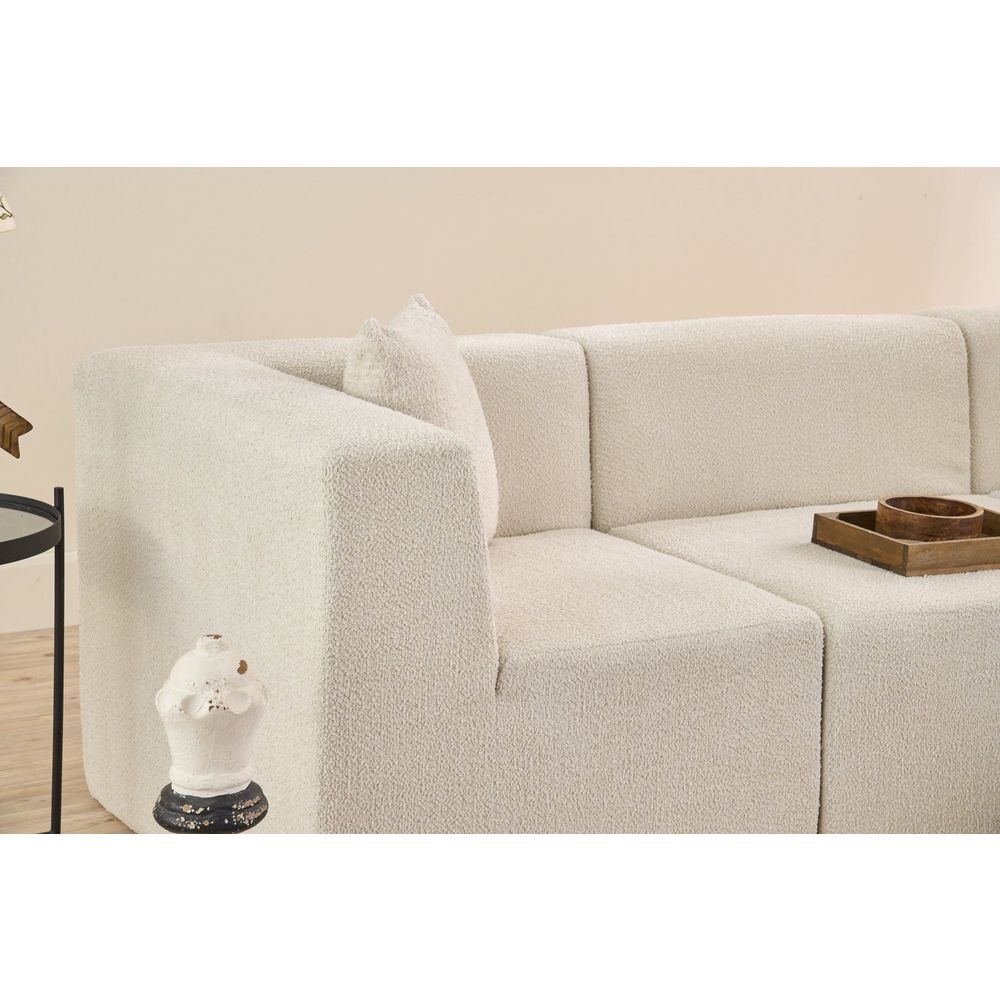 Ugaona Sofa Raks - boja: krem slika 7