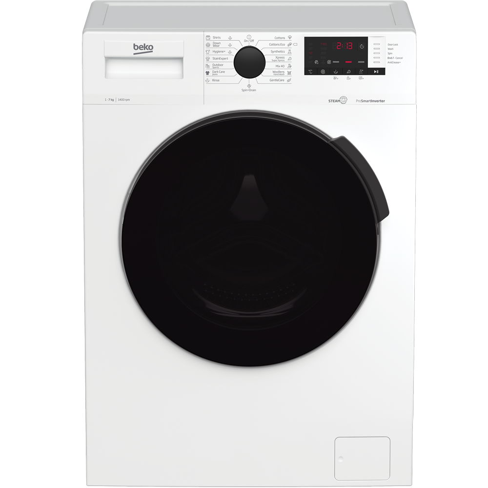Beko Mašina za veš, 1400 obrtaja, 7 kg veša, Inverter, Steam - WUE 7722C XW0 slika 1