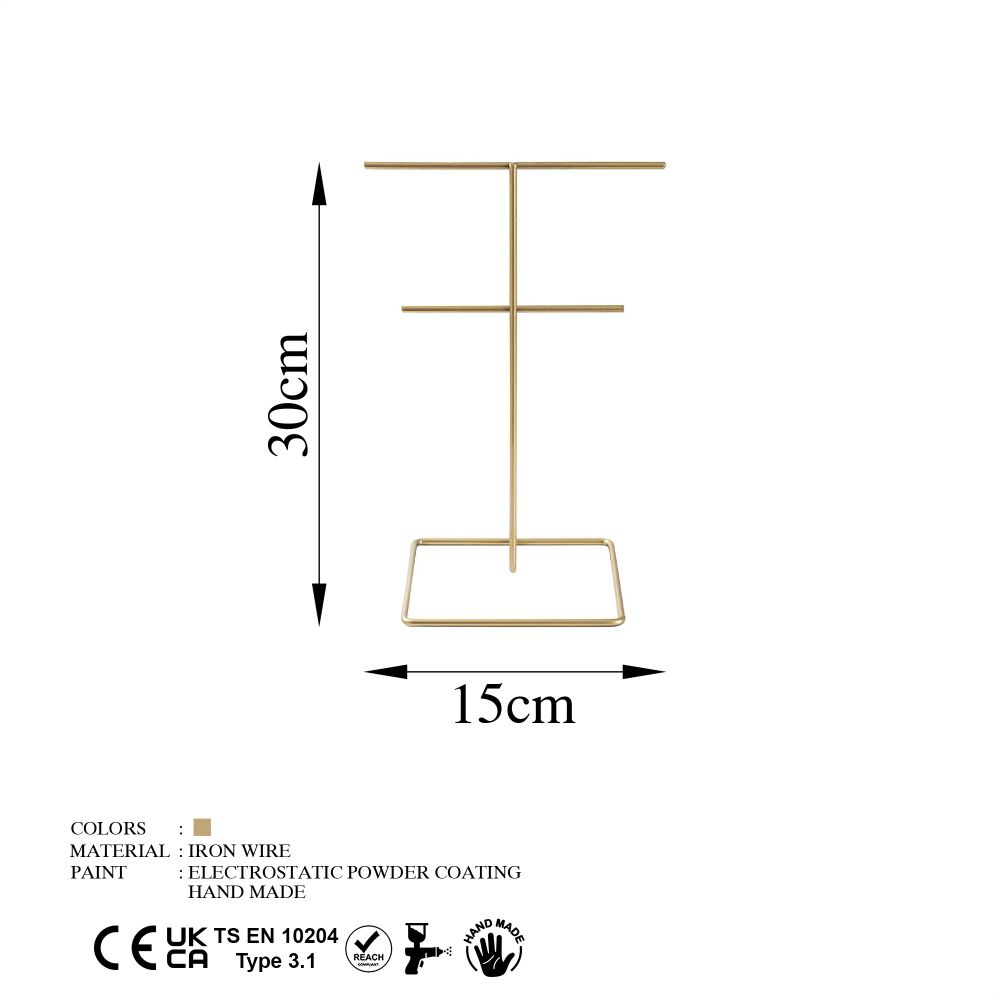 Jewellery stand organizer TK-004 colour: Gold slika 8