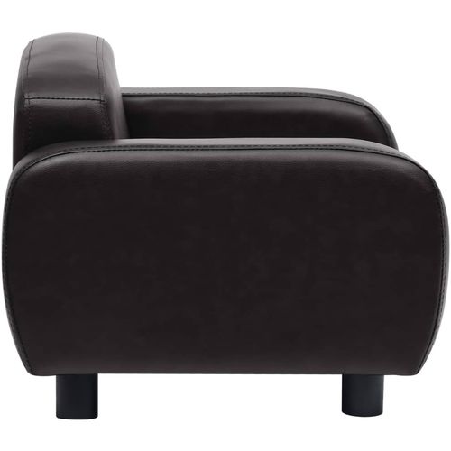 Sofa za pse crna 80 x 50 x 40 cm od umjetne kože slika 5