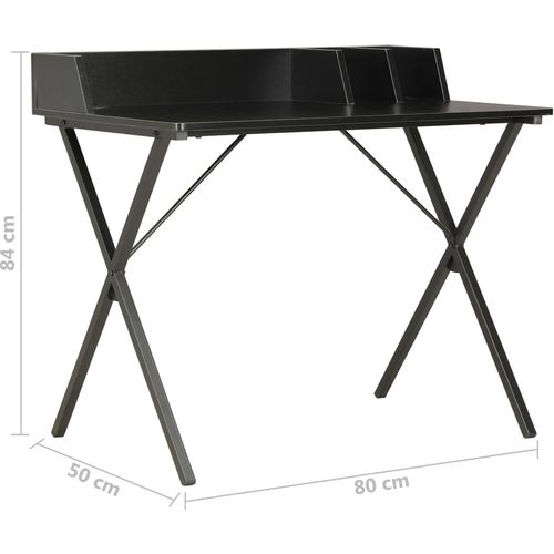 Radni stol crni 80 x 50 x 84 cm slika 7