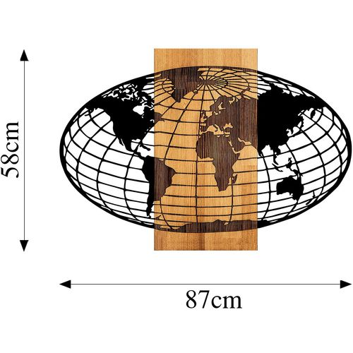 Wallity Drvena zidna dekoracija, Wold Map - 332 slika 7