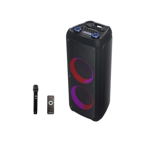 MANTA karaoke Krios Power, 350W, disco, bež mic, daljinski, EQ, crni SPK1202B250 slika 1