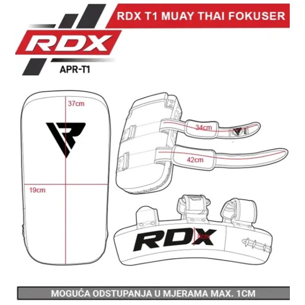 RDX Sports Fokuseri za boks Thai T1 - Plavi slika 6