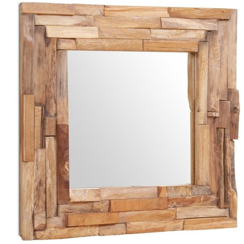 Ukrasno Ogledalo od Tikovine 60x60 cm Kvadratno slika 30