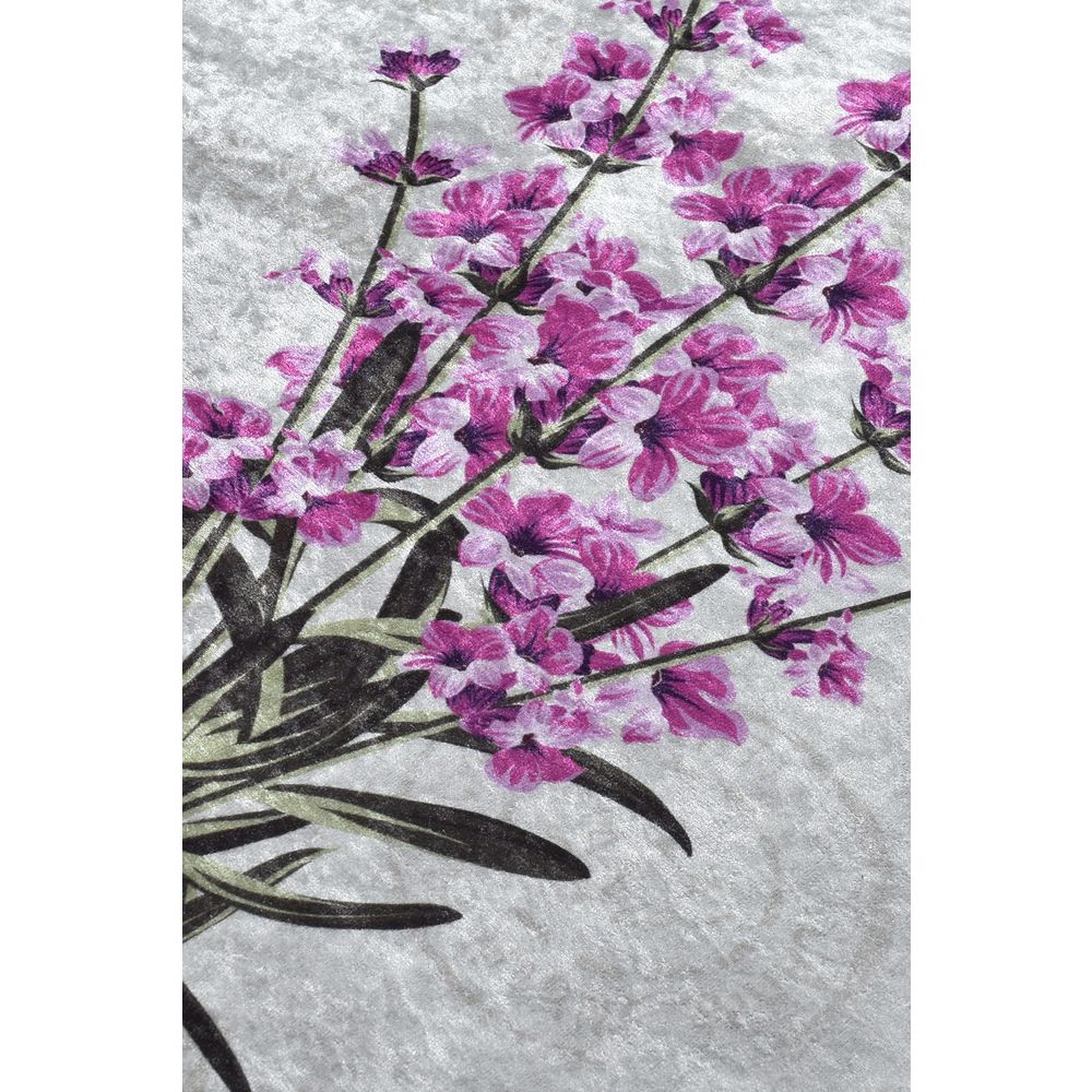 Višebojni Ovlni Tepih Lavender DJT (60 x 90 cm) slika 2
