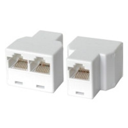 Adapter NEDIS, RJ45 (Ž) na 2x RJ45 (Ž), bijeli slika 1