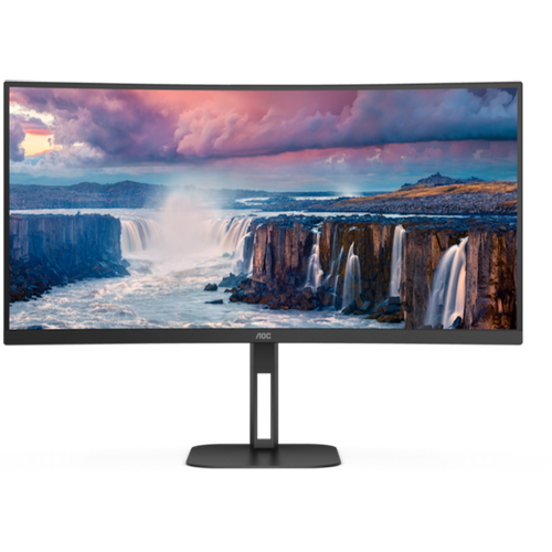 Monitor AOC CU34V5C BK 34" VA zakrivljen 21:9 3440x1440 100Hz 1ms MPRT HDMI DP USB visina zvučnici slika 1