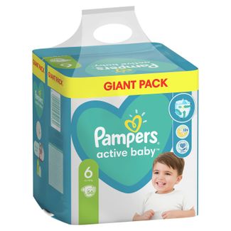 Pampers Active Baby Dry Giant Pack pelene SUPER PONUDA