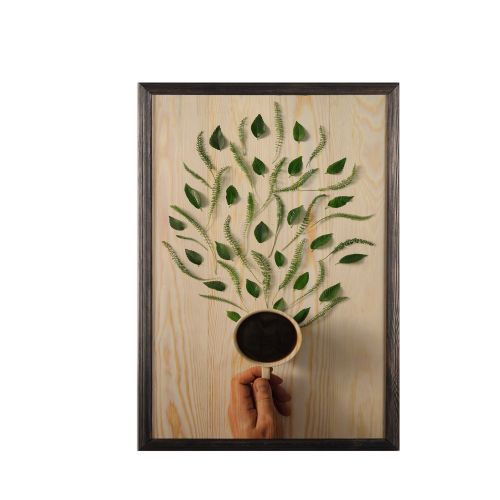 Wallity Drvena uokvirena slika, Coffee Tree slika 2