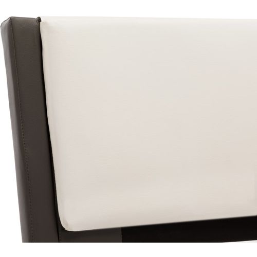 Okvir za krevet od umjetne kože sivo-bijeli 90 x 200 cm slika 20