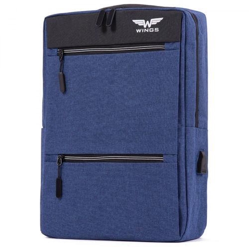 WINGS BP30-03 Putni ruksak s USBom plavi slika 2