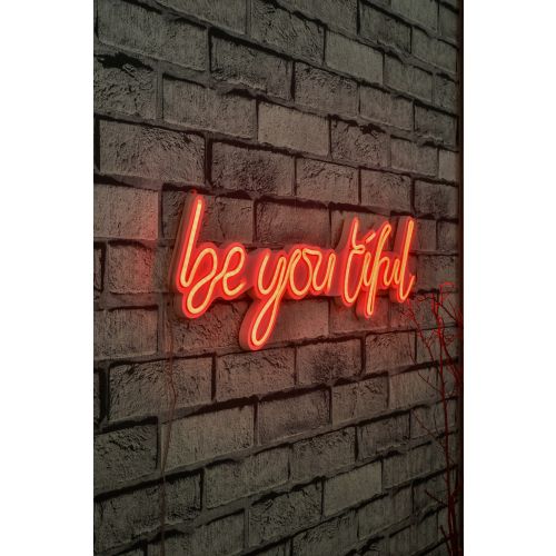 Wallity Ukrasna plastična LED rasvjeta, Be you tiful - Red slika 9