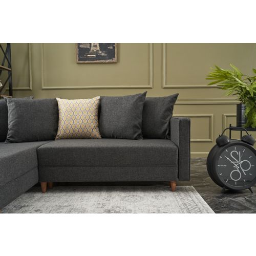 Atelier Del Sofa Aydam Left - Antracit Antracit Ugao Sofa-Krevet slika 3